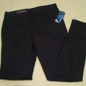 💙 NWT Nautica Navy Juniors School Uniform Pants Size 7 Slacks